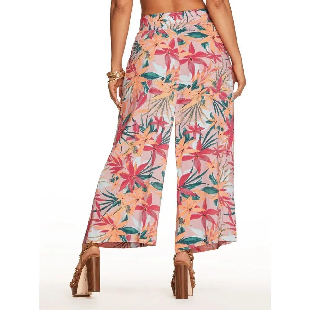 NWT Jessica Simpson Rosalie Wide Leg Pant in Floral Canopy - Picture 3 of 3